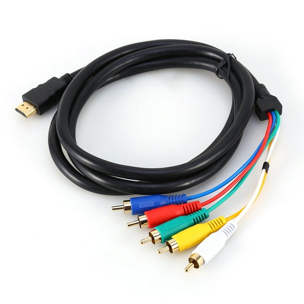 Cable adaptador de color, .5M 5Ft HD 1080P Cable convertidor de color Cable adaptador HD de color Grado profesional