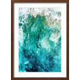 thumbnail image 2 of Art.com Aerial Summer - Aqua Waves Photographic Print by Philippe HUGONNARD, Brown Frame Wall Art, 17" x 23", 2 of 5