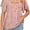 Pink 01, variant on Ladies Shirts Ruffle Loose Button up Tunic Tops for Women