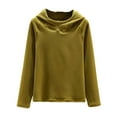 thumbnail image 2 of Women's Thermal Hoodie Tops Fleece Lined Underwear Long Sleeve Warm Winter Base Layer Shirts Soft Loungewear New Green XL, 2 of 9