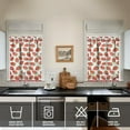 thumbnail image 4 of Kitchen Curtains 36 Inch Short - 3 Panel Set Strawberry Print, Rod Pocket Window Curtains 100% Polyester, Cute Fruit Valance for Farmhouse, Cafe, Living Room, Bedroom, Easy Wash, 4 of 6