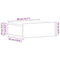thumbnail image 2 of vidaXL Floating Nightstand Set of 2 White Engineered wood Compact, 2 of 5
