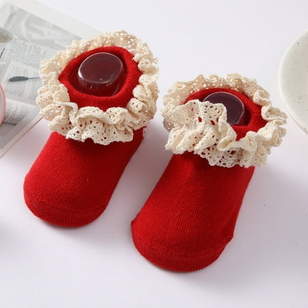 

TOWED22 Holiday Socks Baby Winter Socks Glue Dispensing Floor Socks Floor Crawling Socks F