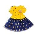 thumbnail image 2 of QTOCIO Toddler Girls Dresses, Baby Girl Clothes, Girls' Sweater Set Skirt Fashion Knitted Two Piece Set, Yellow, 1-2 Years, 2 of 3