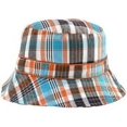 thumbnail image 2 of Childrens Sun Hats with UPF 50+ Protection with Toggle - Medium - Orange Check, 2 of 2