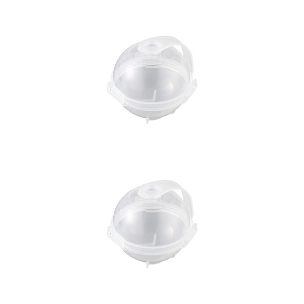 Moldes de bolas de hielo Naiovety 1PC transparente 2Conjunto para bebidas