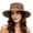 Brown, variant on Women's Wide Brim Sun Hat Sun Shield For Activities With UPF And Breathable Panoramic Ventilation Visor Cap
