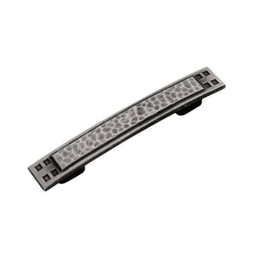 Hickory Hardware P7525-AP Arts & Crafts Collection Pull 3 Inch & 3-3/4 Inch (96mm) Center, 5-1/4", Antique Pewter