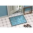 thumbnail image 2 of Watercolor Snowflake on Blue Doormat 24x36, 2 of 4