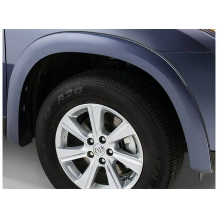 Bushwacker by RealTruck OE Style Factory Front & Rear Fender Flares | 4-Piece Set, Black, Smooth Finish | 30914-02 | Compatible with 2011-2013 Toyota Highlander (Excludes Hybrid)