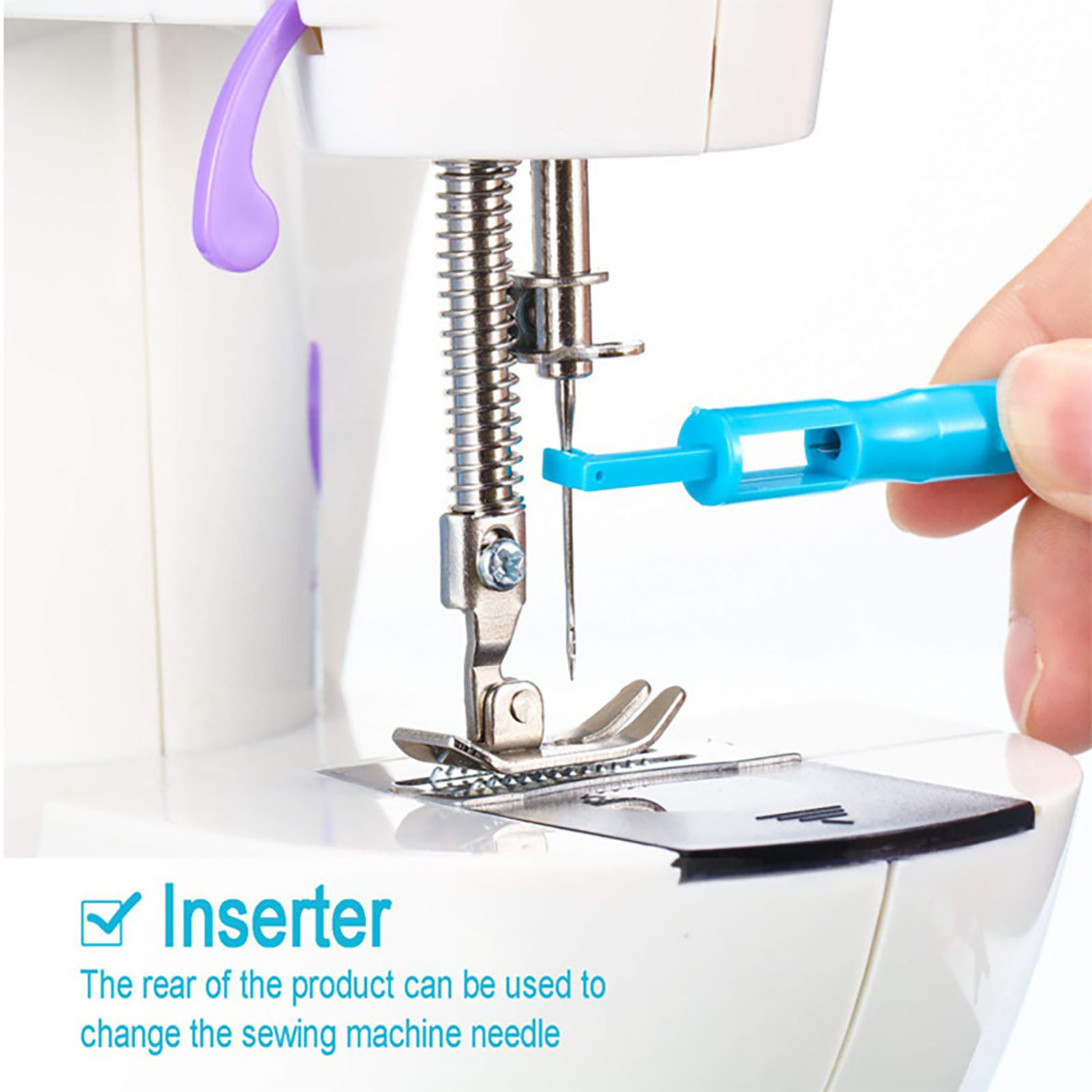 iOPQO Accessories Sewing Needle Inserter Automatic Needle Threader Needle  Threading Tool For Sewing Machine Arts And Crafts 