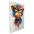 thumbnail image 2 of 16x24 inch Colorful Angry Monkey Canvas Frameless Painting,Funny Zoo Decor Accessory,Bathroom,Children'S Room,Study Wall Art Decoration Posters & Prints,Gift For Monkey Lover,Man Cave,Zoo,Bar, 2 of 6