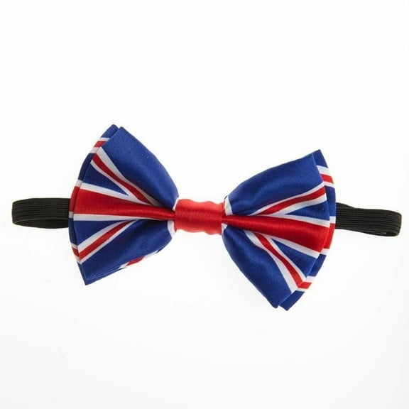 UK Union Jack Bow Tie flag Adjustable Groomsmen Teens Adults - New with box/tags