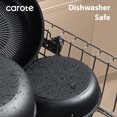thumbnail image 3 of Carote 11-Piece Pots and Pans Set, Nonstick Cookware Set with Detachable Handles, Dishwasher/Oven Safe, Matte Black, 3 of 8