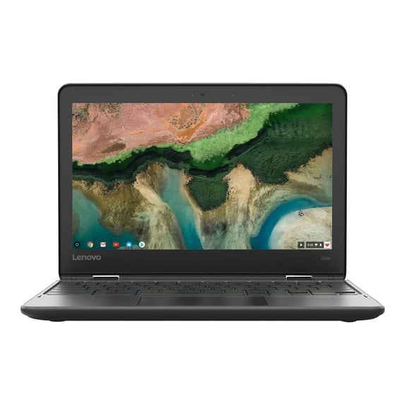 Pre-Owned Lenovo Chromebook 300E 2nd Gen Touchscreen 11.6'' - Intel Celeron N4000 - 4GB RAM 32GB Storage - ChromeOS - Black