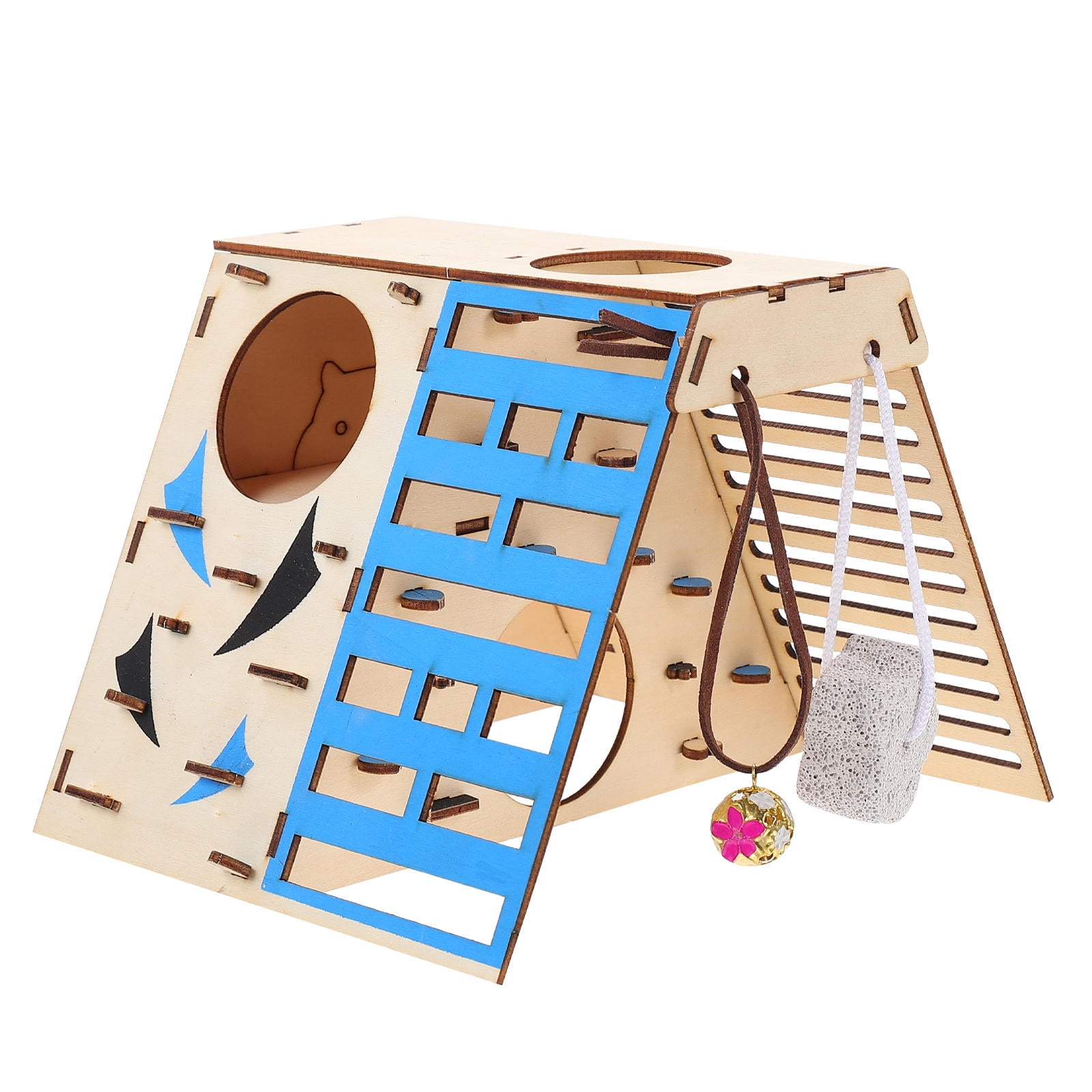 Hytrove Small Animals Activity for Hamsters Wooden Exercise Playground