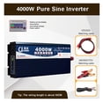 thumbnail image 3 of CJC Power Inverter 4000W, DC 12V to AC 110V Converter with LCD Display, Pure Sine Wave Solar Converter for Home, RV, Outdoor, Camping, Boat, Emergency, 3 of 11