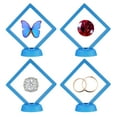thumbnail image 5 of Marco flotante Uxcell de 6 piezas con base para joyas y medallas, color azul zafiro, 5 of 5