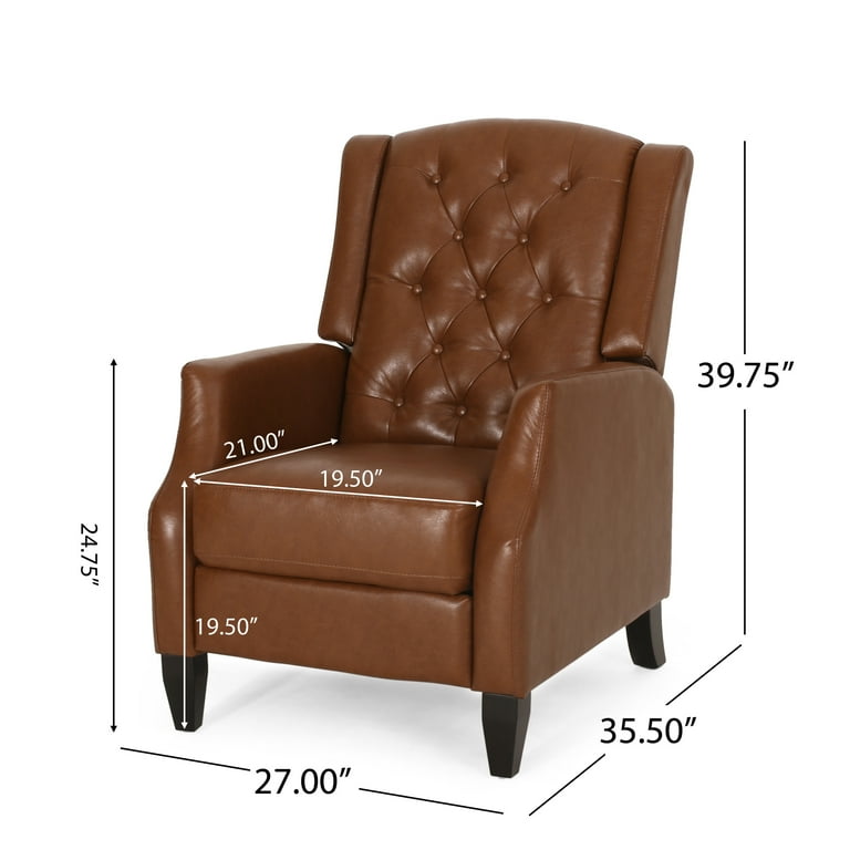 Beckett leather sale pushback recliner
