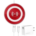 thumbnail image 1 of Base Cargador HYPERGEAR inalambrico Qi 15W Rojo para iPhone e Android, 1 of 9
