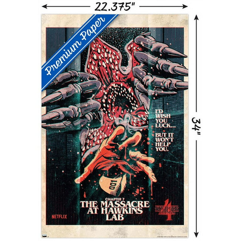 Netflix Stranger Things: Season 4 - Massacre Wall Poster, 22.375