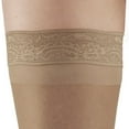 thumbnail image 7 of Ames Walker AW Style 74 Soft Sheer 8-15 mmHg Mild Compression Thigh High Stockings w/Band (3 Pack) Natural Large, 7 of 7