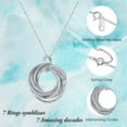 thumbnail image 6 of Birthday Gifts for Women, Sterling Silver Chain Circles Necklace 30th 40th 50th 60th 70th 80th 90th Birthday Necklace for Her Woman 30 40 50 60 70 80 90 Years Old Birthday Gifts for Women, 6 of 6