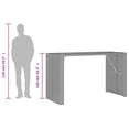 thumbnail image 2 of vidaXL Garden Bar Table Black, 2 of 10