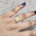 thumbnail image 2 of Wide Natural Citrine Ring, Rough Citrine Gemstone Ring, November Birthstone, 925 Sterling Silver, Womens Ring, Christmas, Thanksgiving, Tiny Ring, Handmade, Statement Jewelry, Rough Gemstone Jewelry, 2 of 6