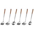 thumbnail image 1 of 2x Wok Spatula And Ladle,skimmer Ladle Tool Set, 17inches Spatula For Wok, 304 Stainless Steel Wok, 1 of 5