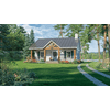 House Plan Gallery - HPG-872 - 872 sq ft - 1 Bedroom - 1.5 Bath Small House Plans - Single Story Printed Blueprints - Simple to Build (5 Printed Sets)