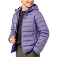 thumbnail image 2 of Caywon Boys' Outerwear Jackets, Hooded Quilted Zip Front Padded Lightweight, Fall Winter Warm Coat for Kids, 2 of 6