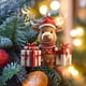 thumbnail image 5 of Acrylic Christmas Ornaments Hanging Decorations with Engraved Santa Claus Design for Holiday Tree Home Party Festival Indoor Outdoor Decorative Pendant Gift, 5 of 6