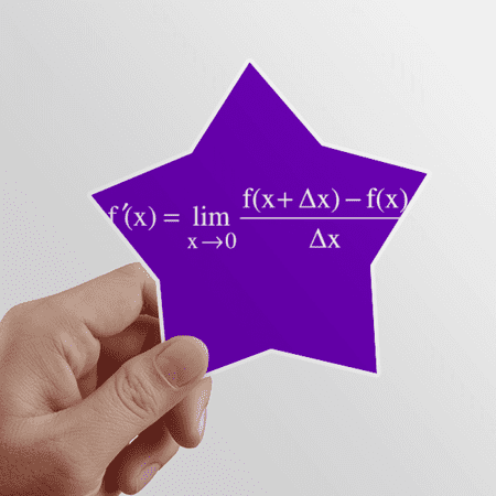 Approximation Mathematical Formula Expressions Calculations Star Sticker Paster Vinyl Car Tags Decoration Decal