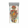 thumbnail image 2 of Animal Bedding Set with Sheet & Covers, Hipster Rapper Tiger Sunglasses Hat and Camera Artist Hippie Comic Print, Printed Bedroom Decor 2 Shams, 4 Sizes, Multicolor, by Ambesonne, 2 of 3