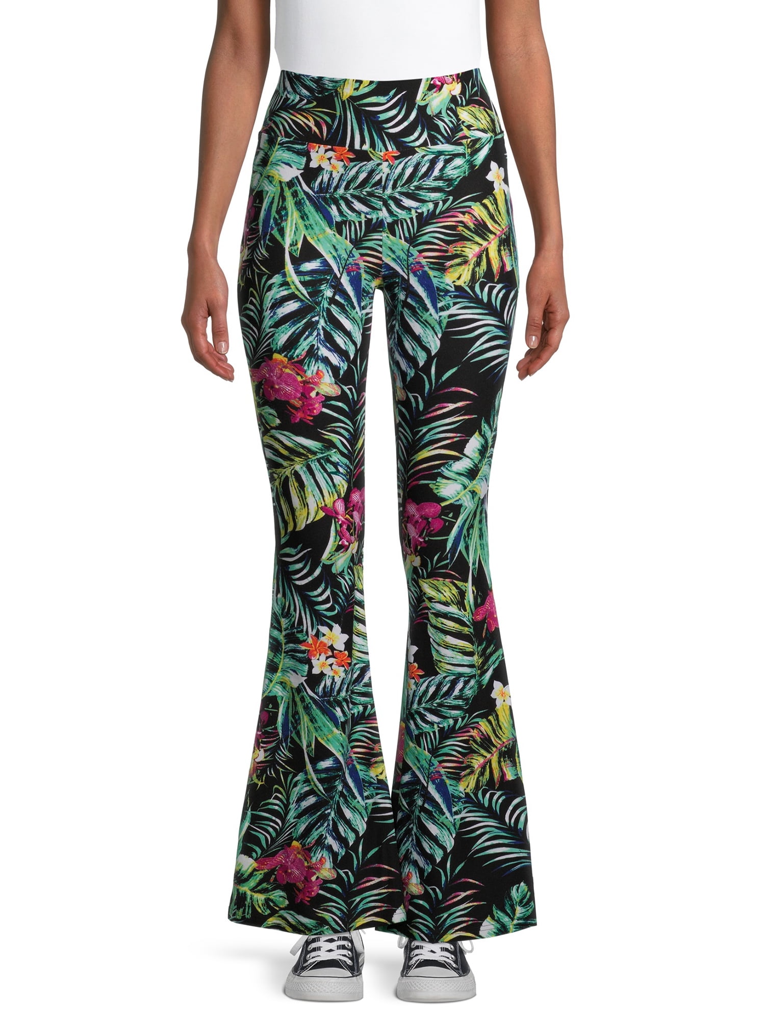No Boundaries Juniors' Knit Flare Pants 