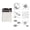 Heart ink dot, variant on Misright 6 Pcs Ink Dots Stencils Drawing Templates Hollow Out Painting Stencils