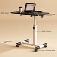 thumbnail image 3 of Height Adjustable Overbed Table with Wheels - 27.2-35.4" Foldable Standing Desk for Home & Hospital, 3 of 5