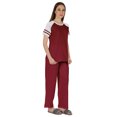 thumbnail image 2 of Inkmeso Solid Sleepwear Pajama Set For WoMen's Raglan Sleeve Nightwear Pj Loungewear Sets, 2 of 7