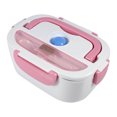 thumbnail image 2 of Food Heating Box, 1.5L Portable Electric Food Heating Warmer Lunch Bento Box Home Office School Use Hot 110‑220V,Stainless Steel Lunch Box, 2 of 4