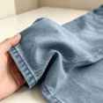 thumbnail image 7 of Women's Fashion Casual High Waist Wide Leg Jeans Loose Fit Simple Style Denim Long Pants Streetwear with Pockets Blue XL(XL), 7 of 7