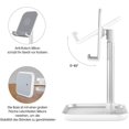 thumbnail image 4 of Soporte para teléfono, soporte para teléfono de escritorio ajustable, soporte para tableta de aluminio ajustable en altura en ángulo, compatible con teléfonos inteligentes Vhermosa LKX-1924-3, 4 of 4