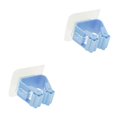 thumbnail image 2 of Xingzhi 1PC Wall Mounted Holder Household Adhesive Storage Broom Hanger Hook Racks For Kitchen Bathroom blue 2Set, 2 of 6