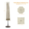 thumbnail image 2 of ACEGOSES Patio Market Table Umbrella Covers Zippered Waterproof Outdoor Parasol Deck Umbrella Cover, Fit for 7.5–11 Feet,Khaki&Brown, 2 of 7