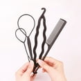 4pcs Ponytail Creator Styling Tools Tail Clip Hair Braid Maker Styling