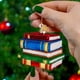 thumbnail image 1 of Christmas Tree Ornament Gifts For Book Lovers 2D Acrylic Christmas Book Car Decoration Home Decoration Home Decor Accents, 1 of 5