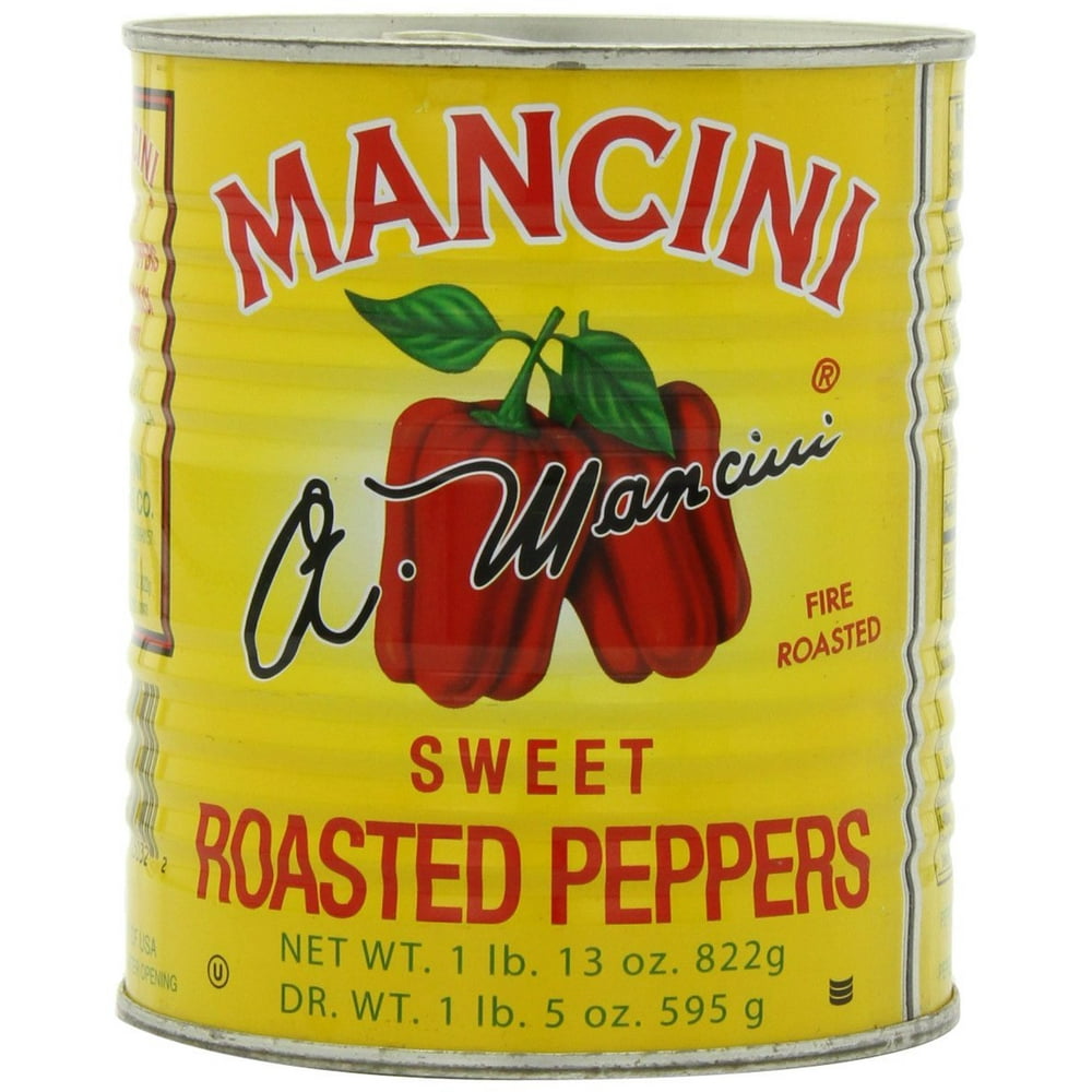 12 PACKS Mancini Sweet Red Roasted Peppers, 29Ounce