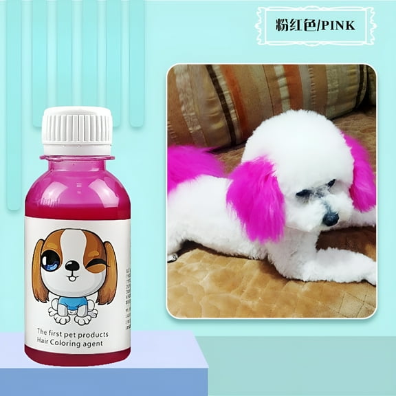 RAGUPEL Semi-Permanent Dog Hair Dye, Keep for About 2 Months, 1 Pack Pet Hair Dye, Provide Primary Colors, DIY Colors are Available, Safely Pet Hair Dye, for Furry Dogs Can be Bathed