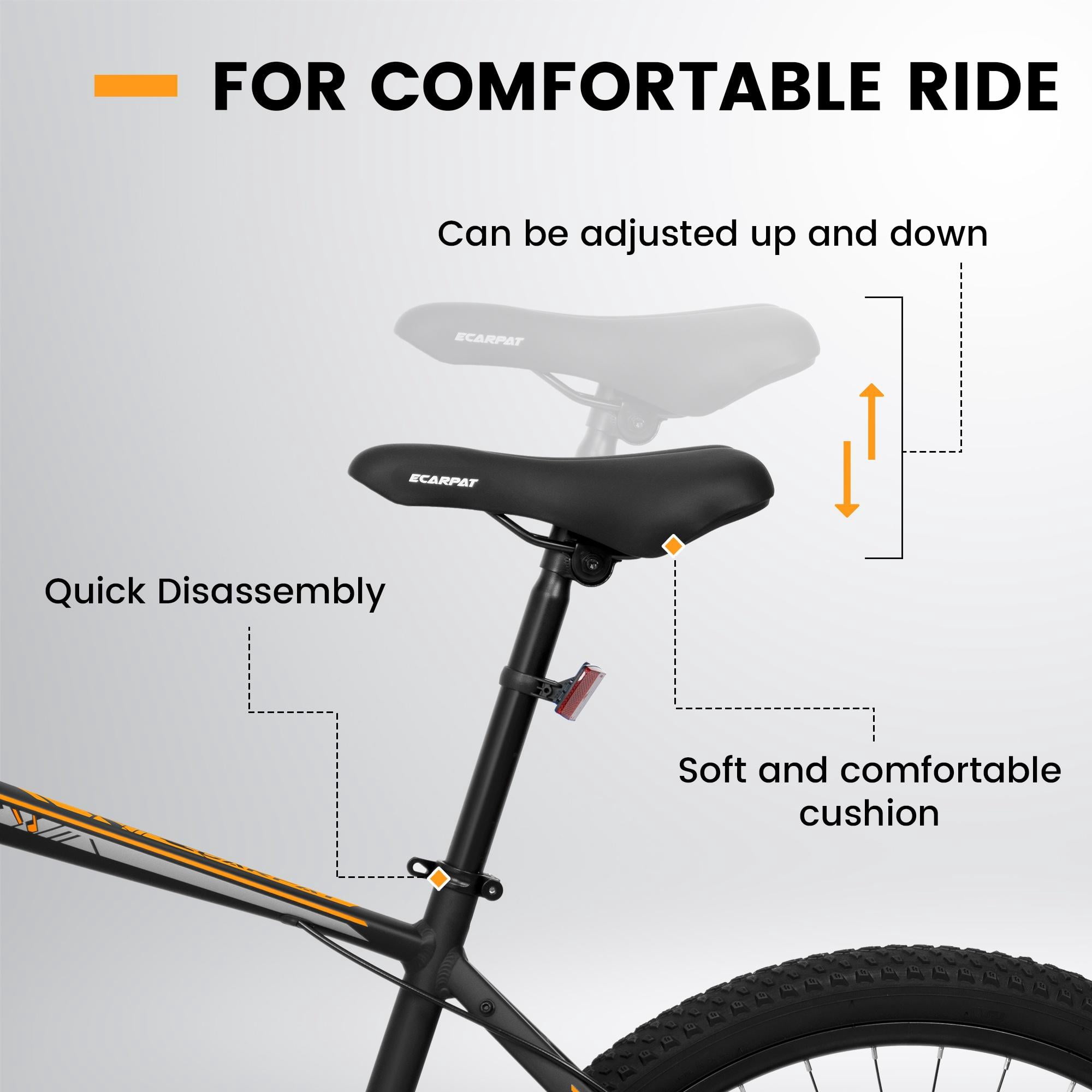 26 inch Mountain Bike, Shimano 21 Speed Drive, Dual Disc, Brake Front Suspension MTB For Women Men Black Blue
