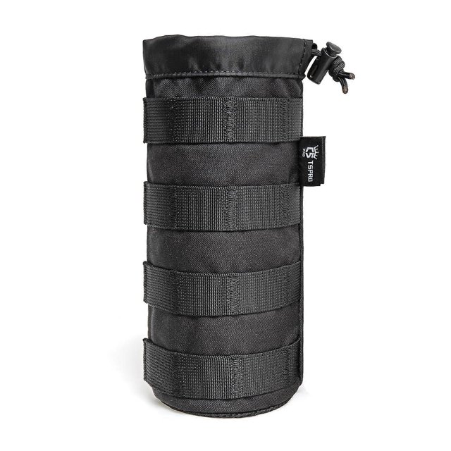 Black Molle Water Bottle Holder Tactical Bag for Camping, Hiking, Outdoor